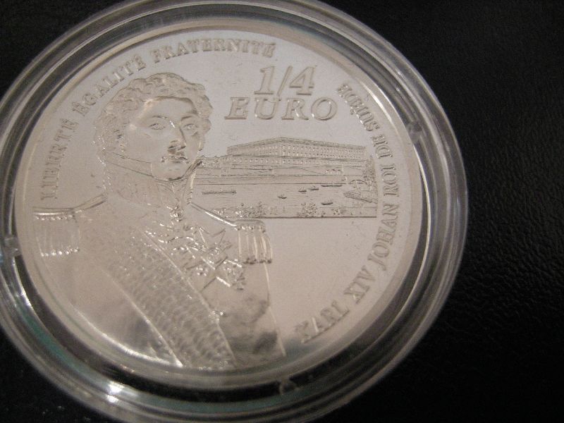 (afbeelding voor) 1/4 Euro Frankrijk 2006 Proof Koning van Zweden